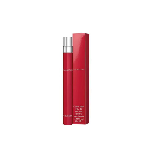 Calvin Klein My Euphoria eau de parfum spray, 10ml luxury fragrance in sleek red bottle and box