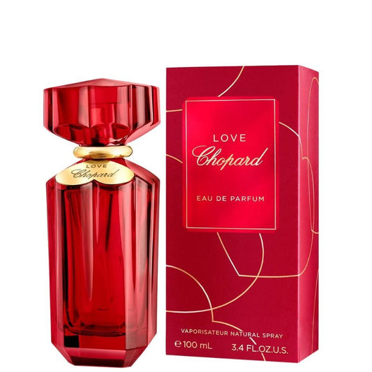 Red Love Chopard Eau de Parfum bottle and packaging for luxury fragrance collection