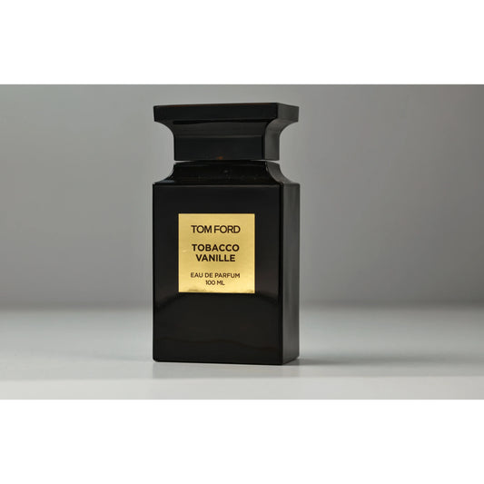 Tom Ford Tobacco Vanille Eau de Parfum 100ml black bottle on neutral background