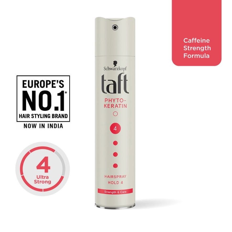 Schwarzkopf Taft Phyto-Keratin Hairspray Hold 4 ultra strong for hair styling