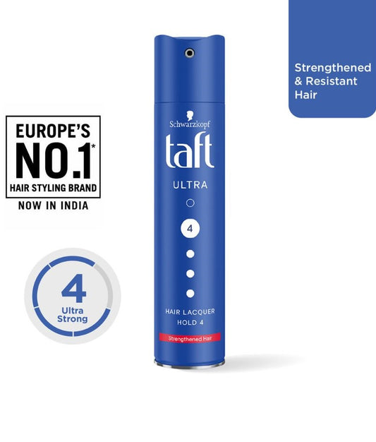 Schwarzkopf Taft Ultra 4 Hair Lacquer Hold Strengthened Hair- 250ml