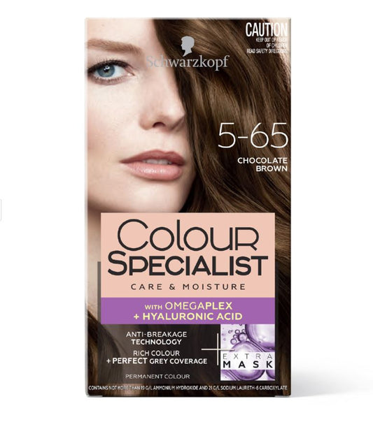 Schwarzkopf Colour Specialist Permanent Hair Colour 165ml - Chocolate Brown 5.65