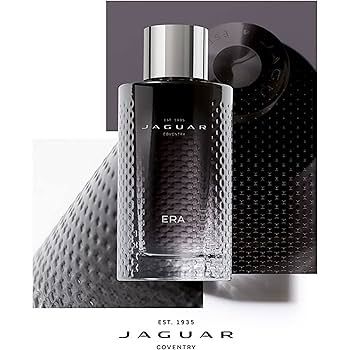 Jaguar Era Eau de Toilette perfume bottle with textured glass and metallic cap