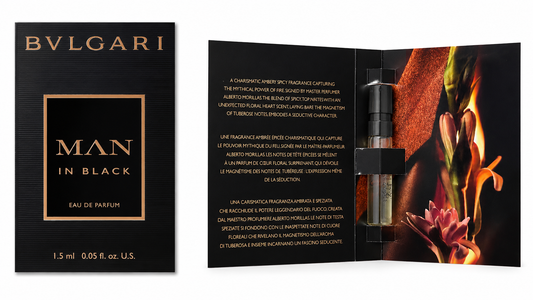 Bvlgari Man in Black Eau de Parfum 1.5ml pack of 5