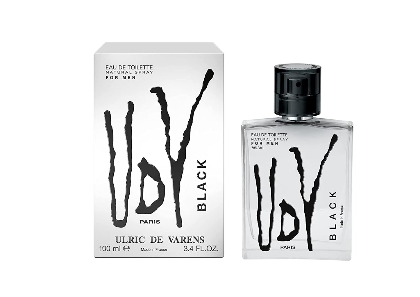 Ulric De Varens Black Eau De Toilette For Men- 100ml