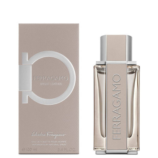 Ferragamo Bright Leather EDT 100ml perfume bottle and box for men