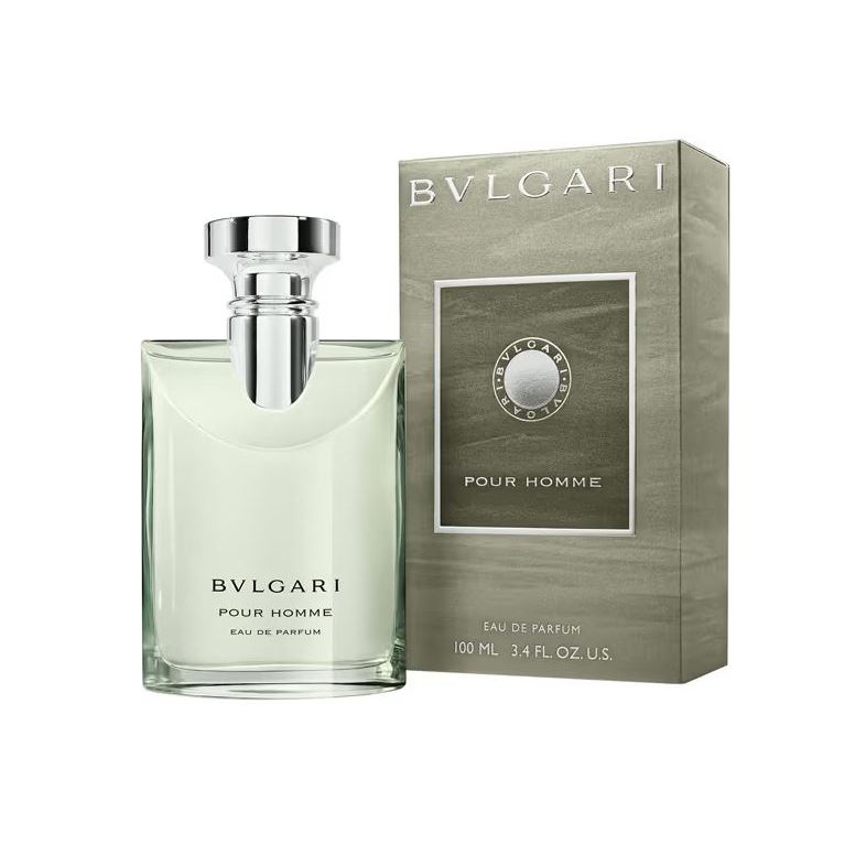 Bvlgari Pour Homme Eau de Parfum 100ml bottle and box, luxury men's fragrance