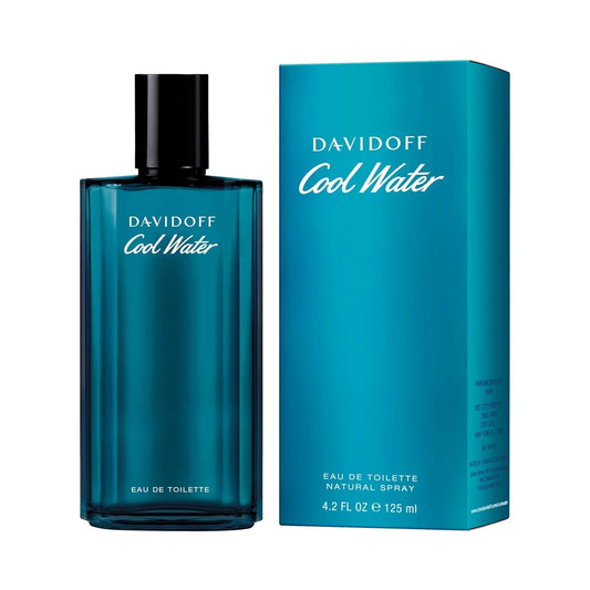 Davidoff Cool Water Eau de Toilette for men, 125ml blue bottle and box, fragrance product