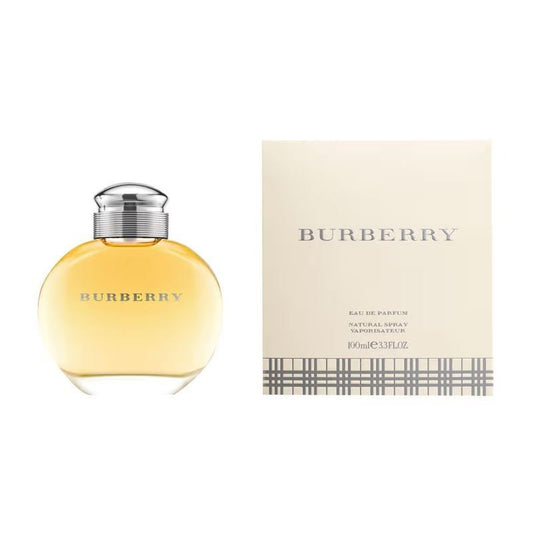 Burberry women's perfume eau de parfum bottle and box, luxury fragrance, 100ml