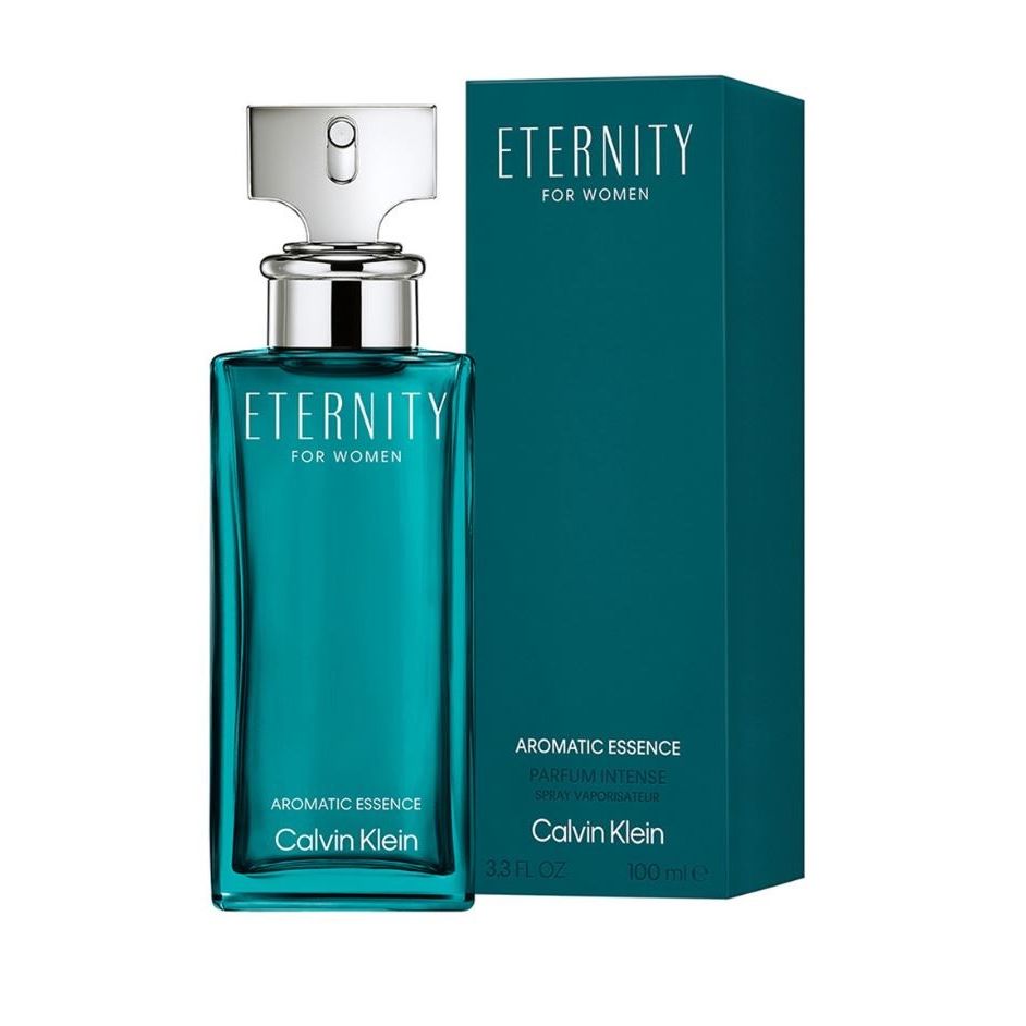 Eternity for Women Aromatic Essence perfume 100ml bottle and box by Calvin Klein