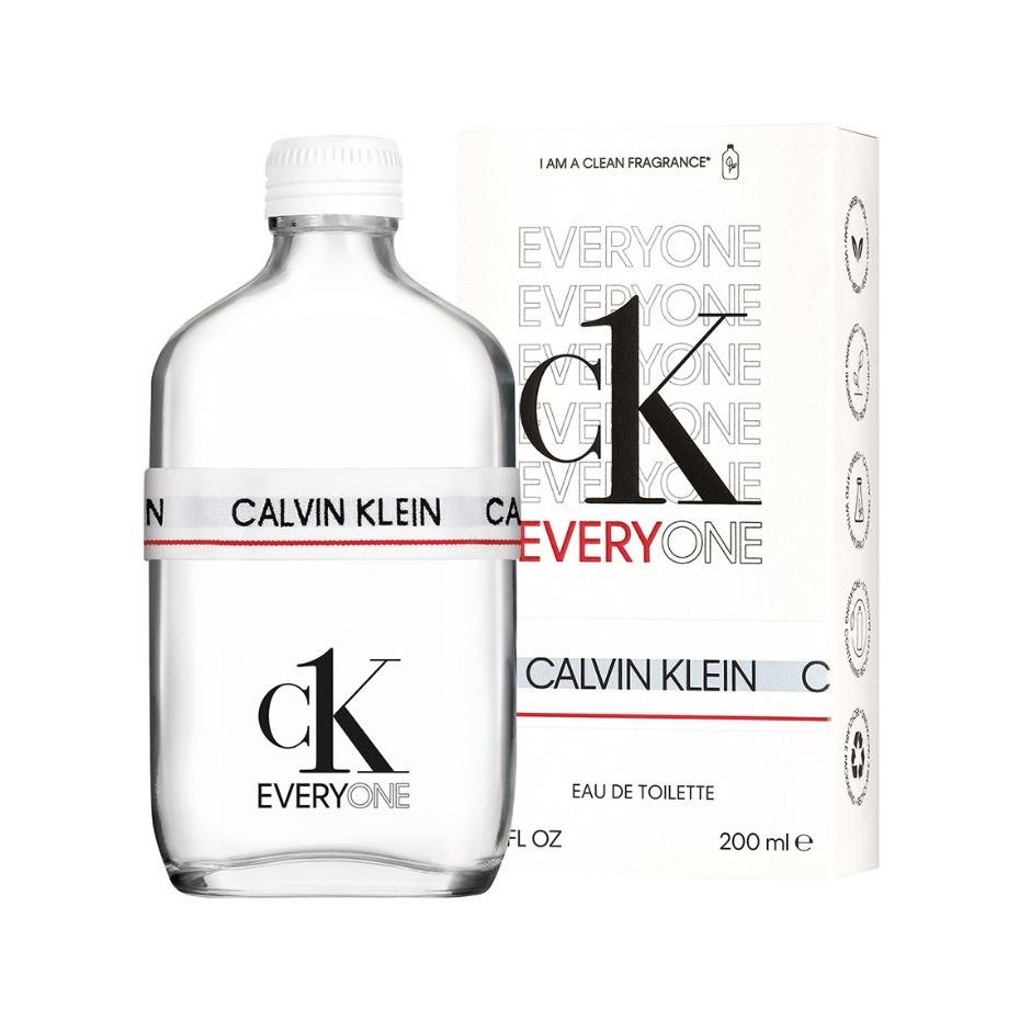 Calvin Klein CK Everyone Eau de Toilette 200ml clear fragrance bottle and box