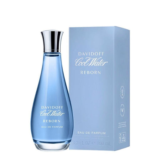 Davidoff Cool Water Reborn Eau de Parfum 100ml blue bottle with matching box