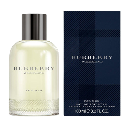 Burberry Weekend for Men Eau de Toilette 100ml bottle and box, luxury fragrance for men