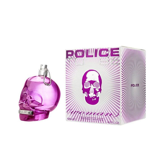 Purple skull-shaped perfume bottle and matching box for women, 125ml Eau de Parfum