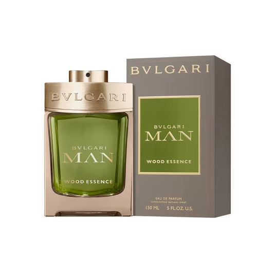 BVLGARI Man Wood Essence 150ml green perfume bottle with matching box