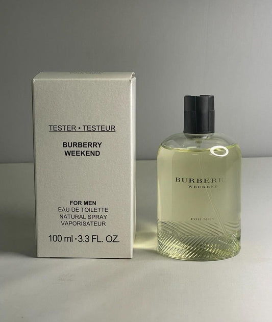 Burberry Weekend for Men Eau de Toilette 100ml tester bottle and box, luxury fragrance