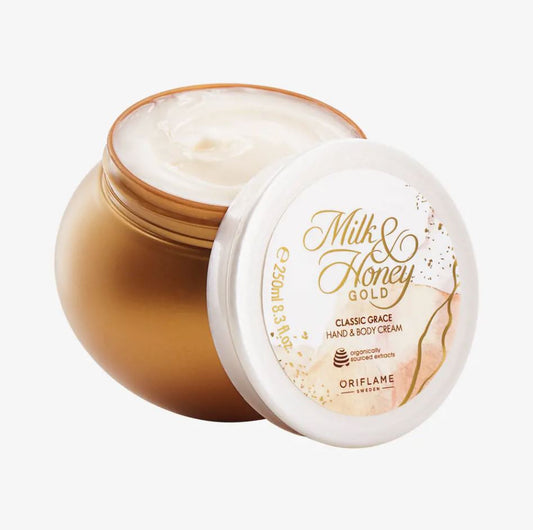 Oriflame Milk & Honey Gold Classic Grace Hand & Body Cream- 250ml (45819)