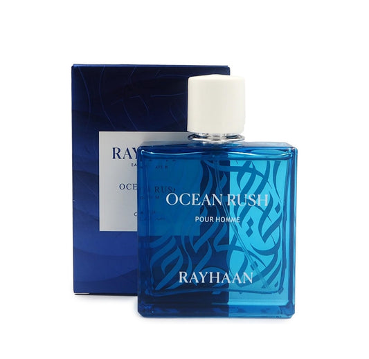 Rayhaan Ocean Rush Eau de Parfum Spray Long-Lasting Fragrance for Men- 100ml