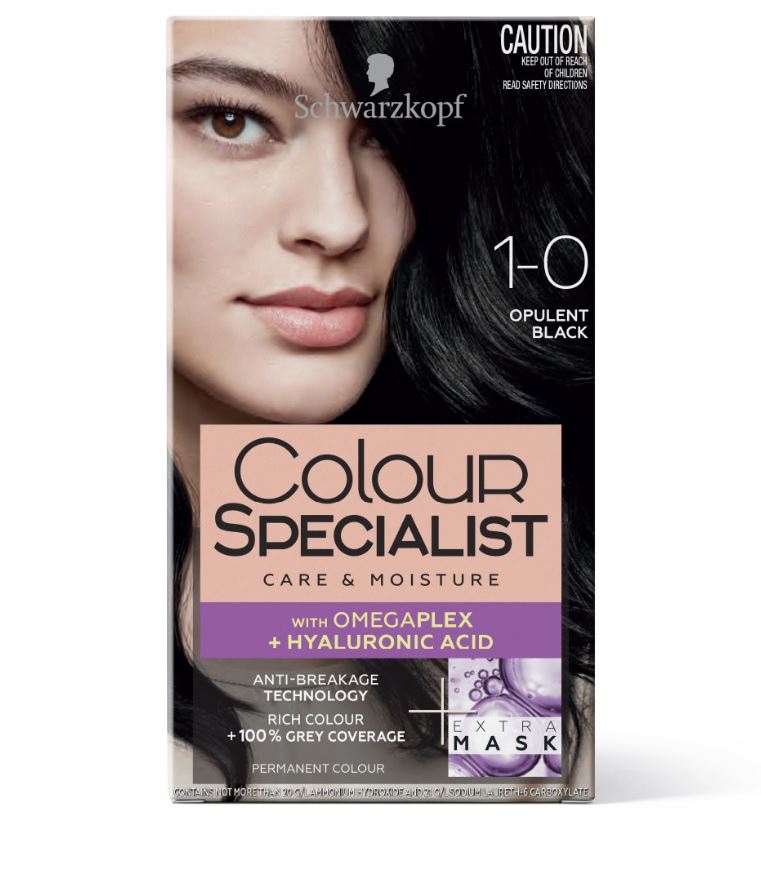 Schwarzkopf Colour Specialist Permanent Hair Colour 165ml - Opulent Black 1.0