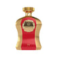 Luxury perfume bottle with gold and red design, labeled HIGHNESS IV, elegant fragrance