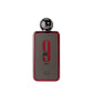 Afnan 9pm Rebel perfume bottle with dark red border and bold black cap