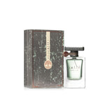 Lattafa Atlas perfume bottle and box, elegant green fragrance packaging