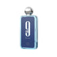 Afnan 9am Dive blue perfume bottle with silver cap on white background