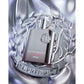 Supremacy AFNAN luxury perfume bottle with metallic emblem and silver leaf design, long-lasting Arabic fragrance