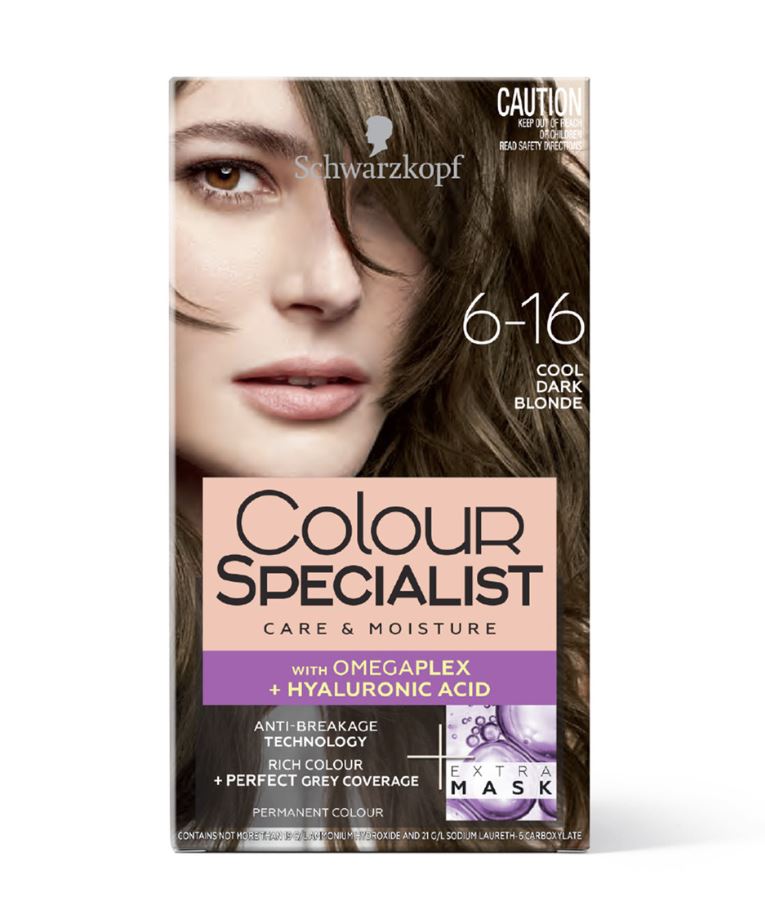 Schwarzkopf Colour Specialist Permanent Hair Colour 165ml - Cool Dark Blonde 6.16