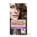 Schwarzkopf Colour Specialist 6-16 cool dark blonde permanent hair color box, OmegaPlex, hyaluronic acid