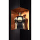 Luxury black and gold perfume bottle labeled 'Her Highness' displayed in a gold niche