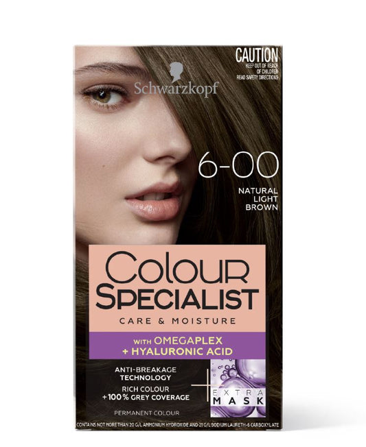 Schwarzkopf Colour Specialist Permanent Hair Colour 165ml - Natural Light Brown 6.0