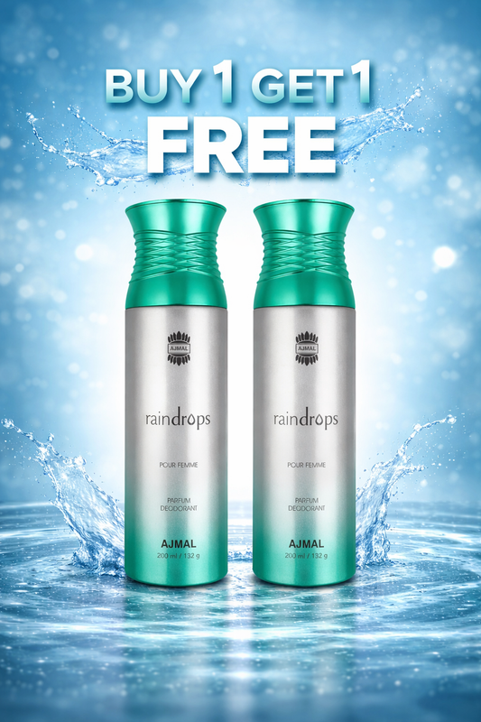 Ajmal Combo Set Of 2 Raindrops Femme Pafrum Deodorant Buy 1 Get 1
