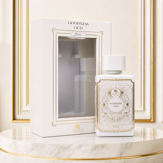 RiiFFS Goodness Oud Blanc | Long-Lasting Eau De Parfum | Luxurious Unisex Fragrance – Long-Lasting & Elegant Gift – 100ml (White)