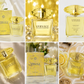 Versace Yellow Diamond Eau de Toilette 200ml, luxury perfume with golden diamond cap, elegant gift box, floral accents