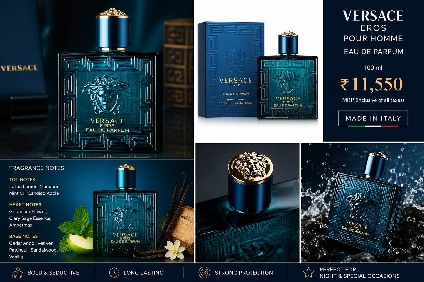 Versace Eros pour homme EDP 100 ml 11550