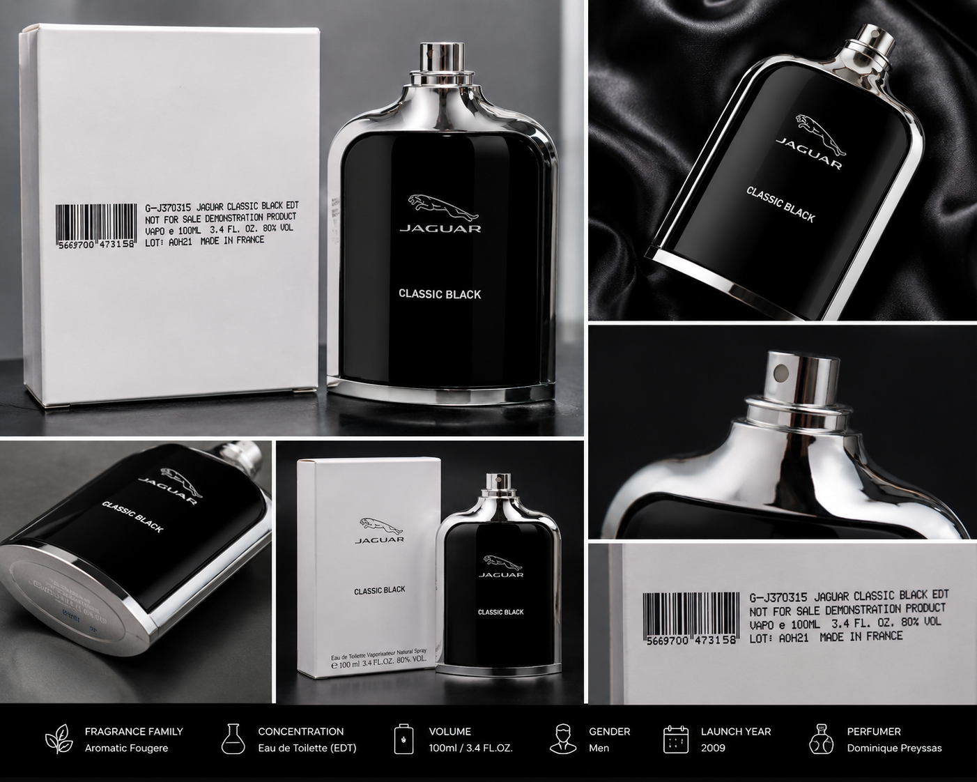 Jaguar Classic Black Eau de Toilette (Tester)