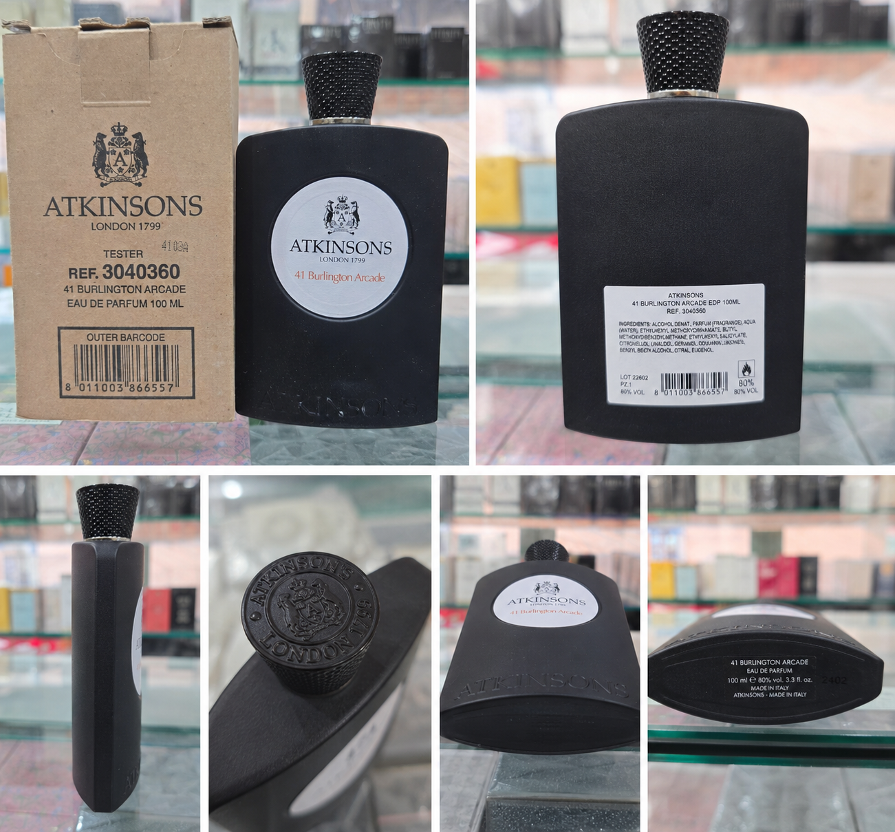 Atkinsons 41 Burlington Arcade Eau de Parfum 100ml Tester