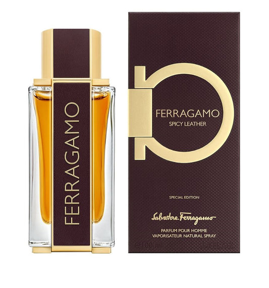 Salvatore Ferragamo Men Spicy Leather Long Lasting Eau De Parfum 100ml