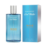 Cool Water Wave Eau de Toilette 125ml blue glass bottle and box for men