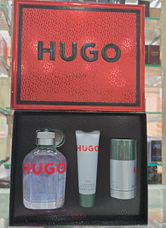 Hugo Man Gift Set (75ml EDT + 50ml Shower Gel + 75ml Deodorant Stick)