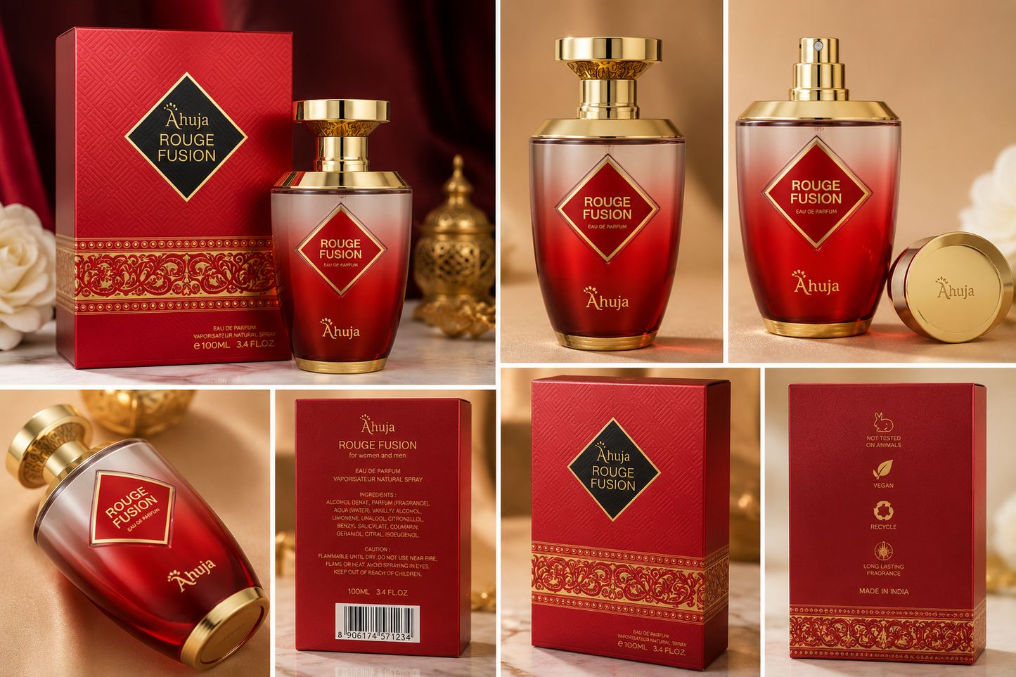 Ahuja Rouge Fusion Eau de Parfum 100ml